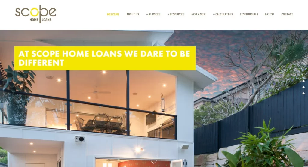 Scope Home Loans Website Launch