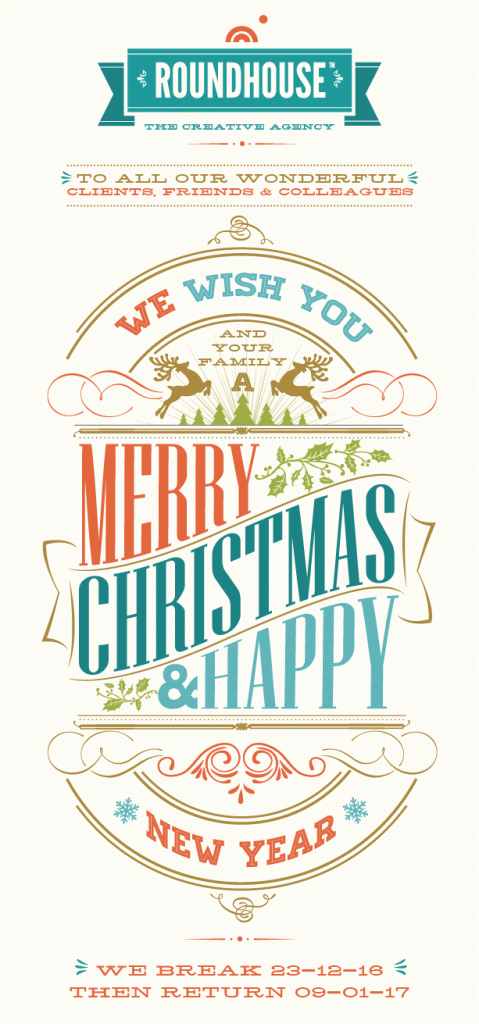 A Very Merry Christmas and Happy New Year from Roundhouse