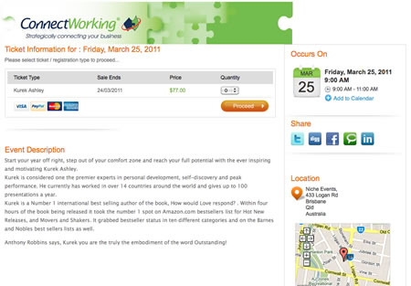 Connect Working Events