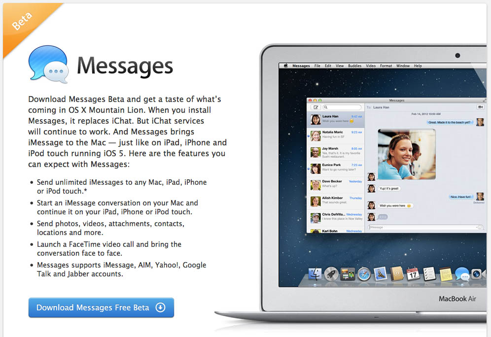 Messages Beta